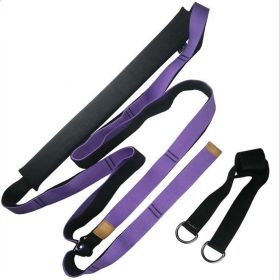 Yoga Strap Exercise Gym Belt (Specification: Purple 3.8 cm)