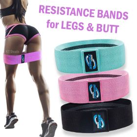 Workout Resistance Bands Loop Set Fitness Yoga Legs & Butt Workout Exercise Band (default: default)