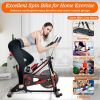 Indoor Cycling Professional Fitness Cycling Exercise Bike With LCD Monitor